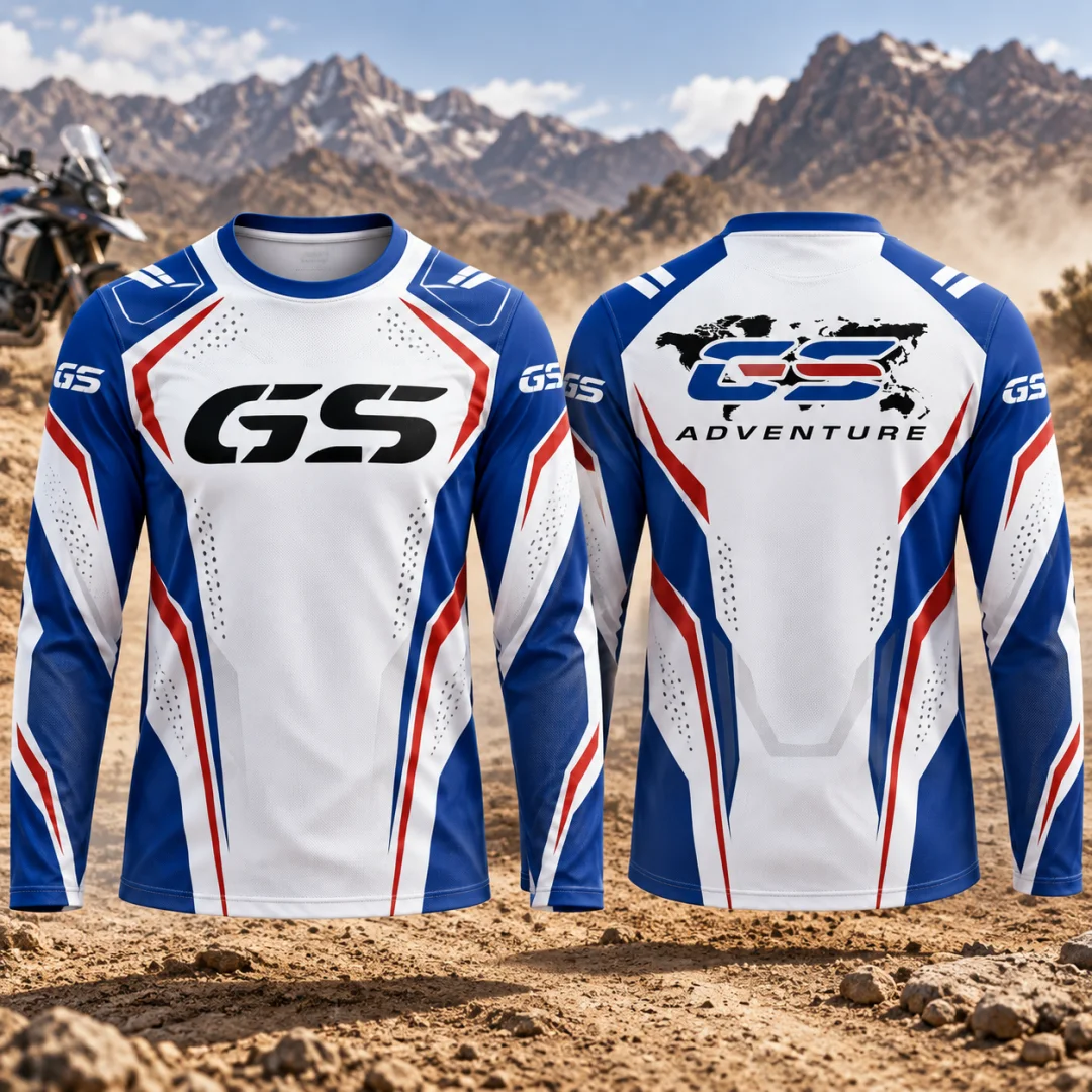 Men GS Motorbike Racing Jersey Quick Dry Long Sleeve Off Road Dirt Bike Riding Shirt Men's Clothing Men's Shirts Racing Suit ﻿