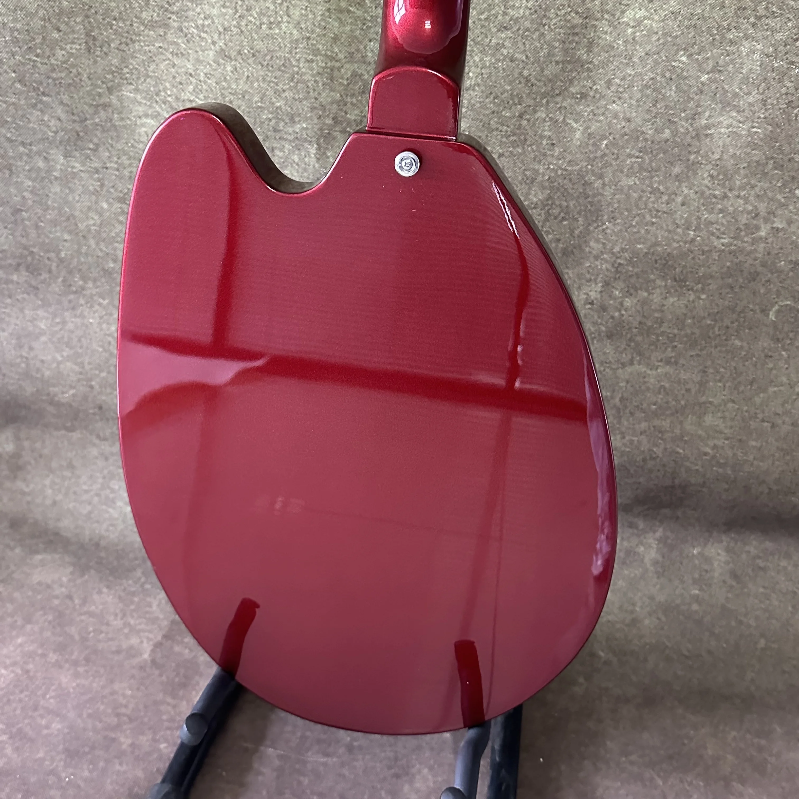 In Stock Vintage Teisco May Queen Semi-Hollow Electric Guitar Metallic Red Rosewood Fretboard 22 Frets 6 String Guitar