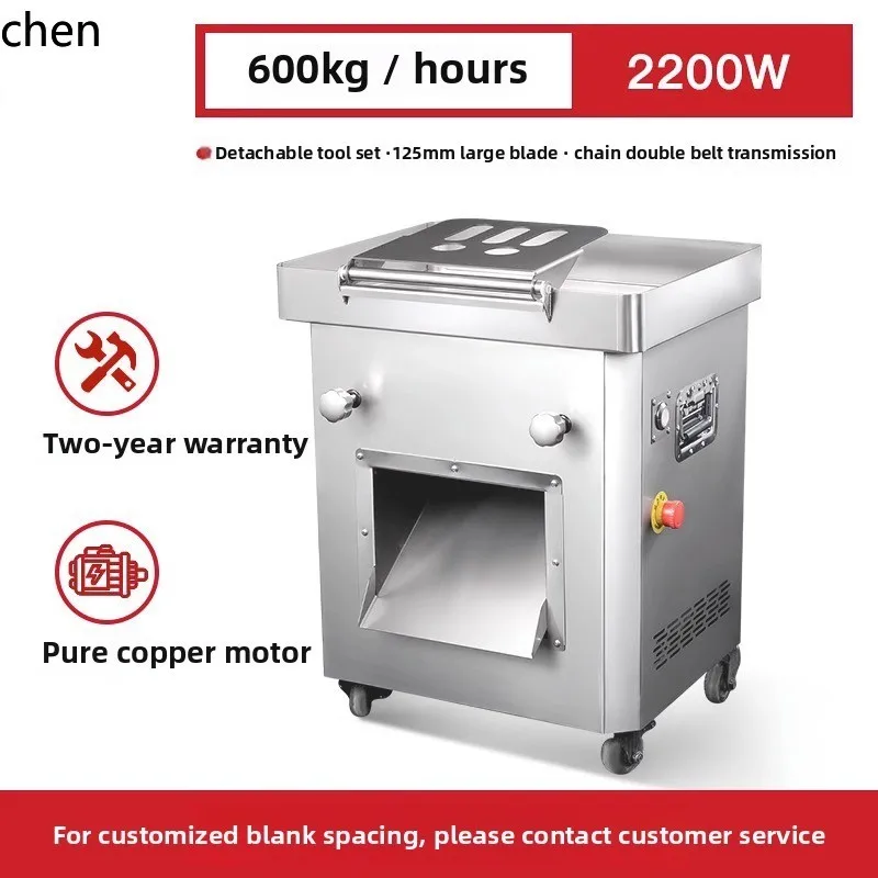 ZML Engineering Grande taglierina elettrica per carne Affettatrice commerciale multifunzionale in acciaio inossidabile