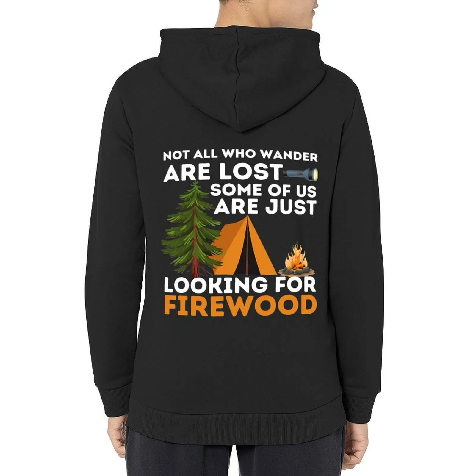 

Not All Those Who Wander Are Lost - Funny Camping Outdoor Hoodie autumn jacket men graphic t shirts men designer hoodies