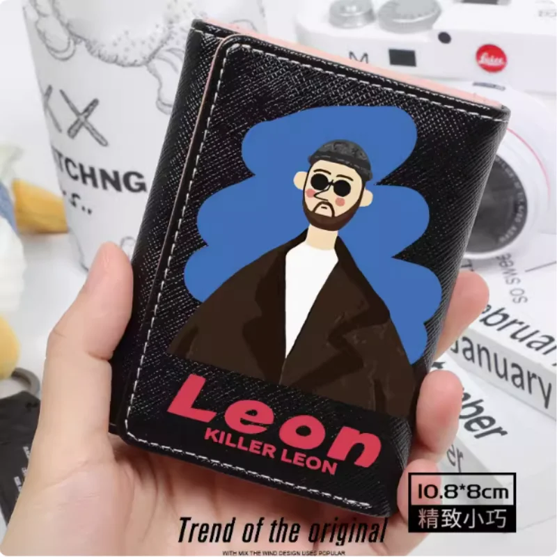 Anime  Leon The Professional Fashion Wallet PU Purse Card Coin Hasp Money Bag Cosplay Gift B1717