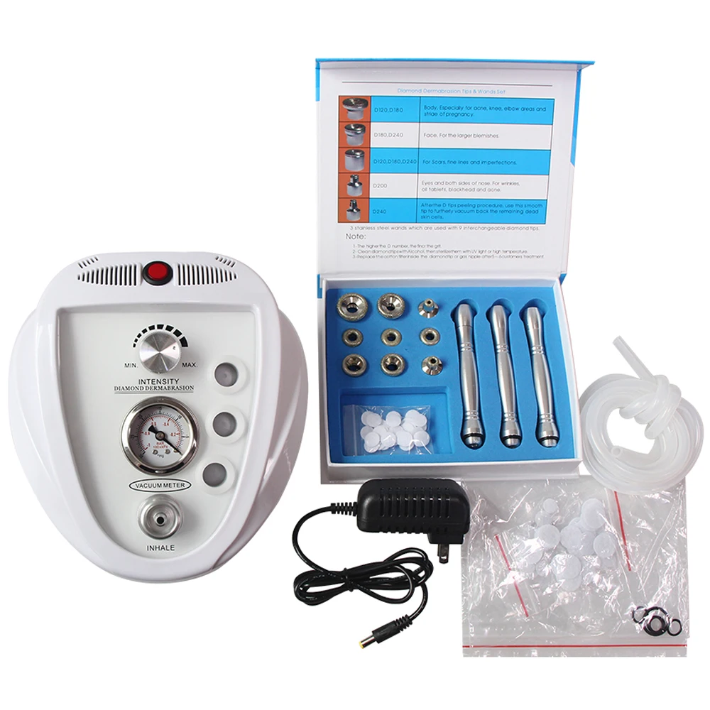 3 in 1 Diamond  Dermabrasion Machine Suction Power Professional Dermabrasion Home Use Facial Skin Care Equipment