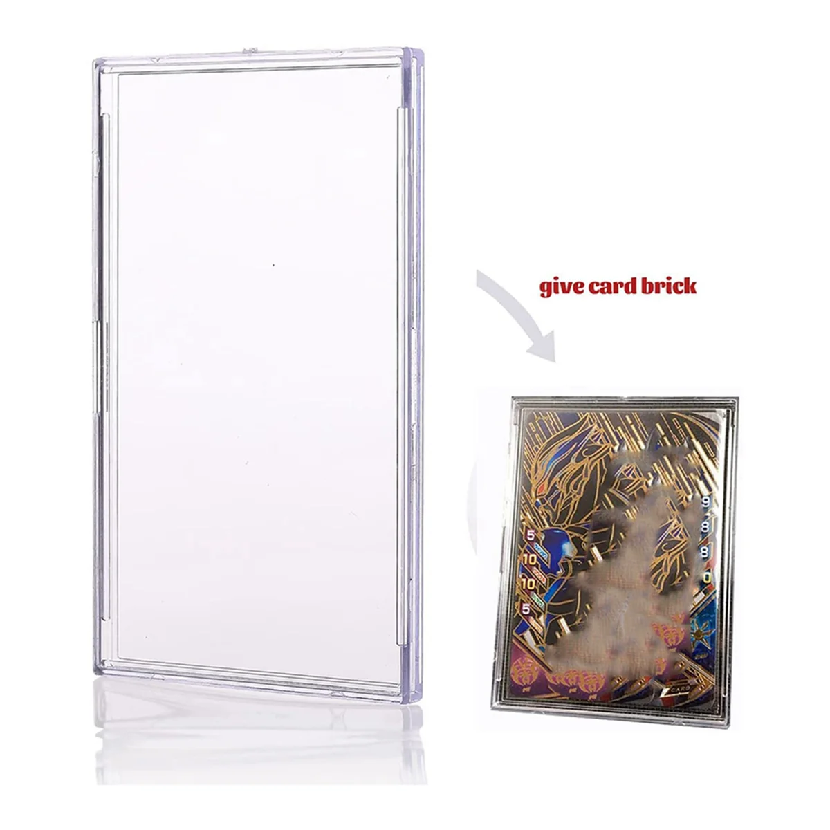 Imagem -02 - Protetor de Cartão de Plástico Rígido Clear Cards Sleeves Top Loaders Brick Display Stand 20 Cartões