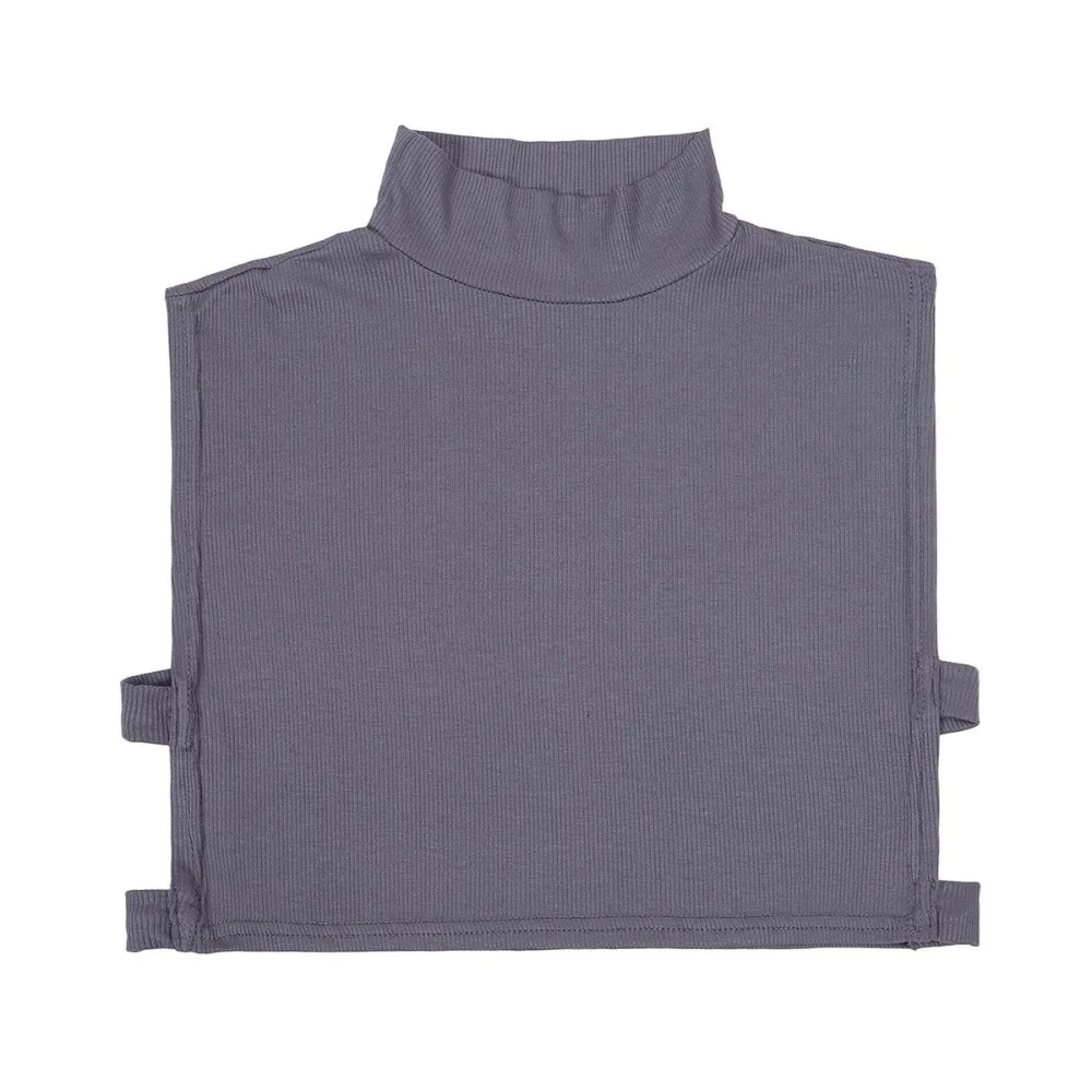 Solid Color Mock Neck Crop Top Ribbed Knit Sleeveless Faux Two Piece Tank Top Side Cut Out Elastic Inner Ribbed Knit Crop Top