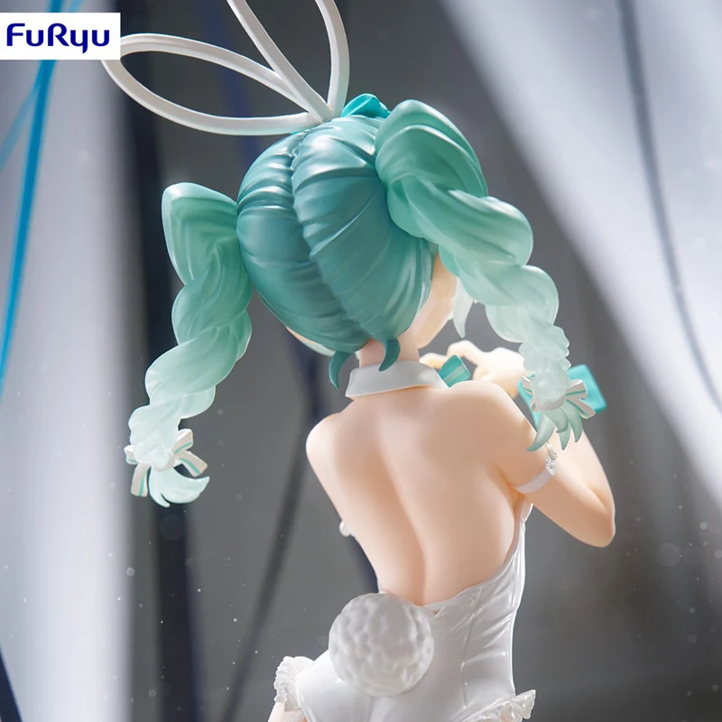 FuRyu BiCute Bunnies Hatsune Miku -Rurudo White Ver.- PVC 27CM Anime Actionfiguren Modellsammlung Spielzeug