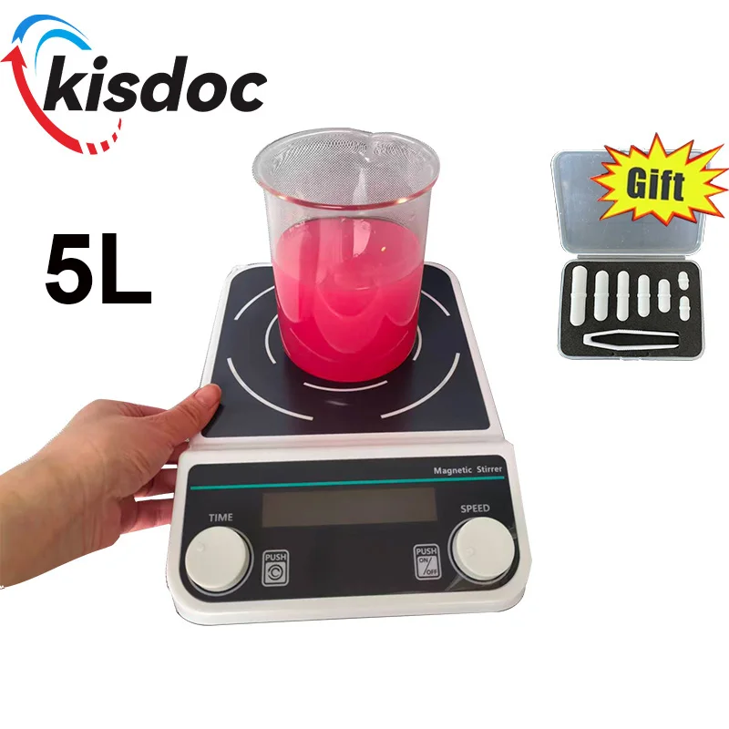 

Kisdoc 5L Multiple Magnetic Stirrer Digital Display Laboratory Stirrer Magnetic Mixer