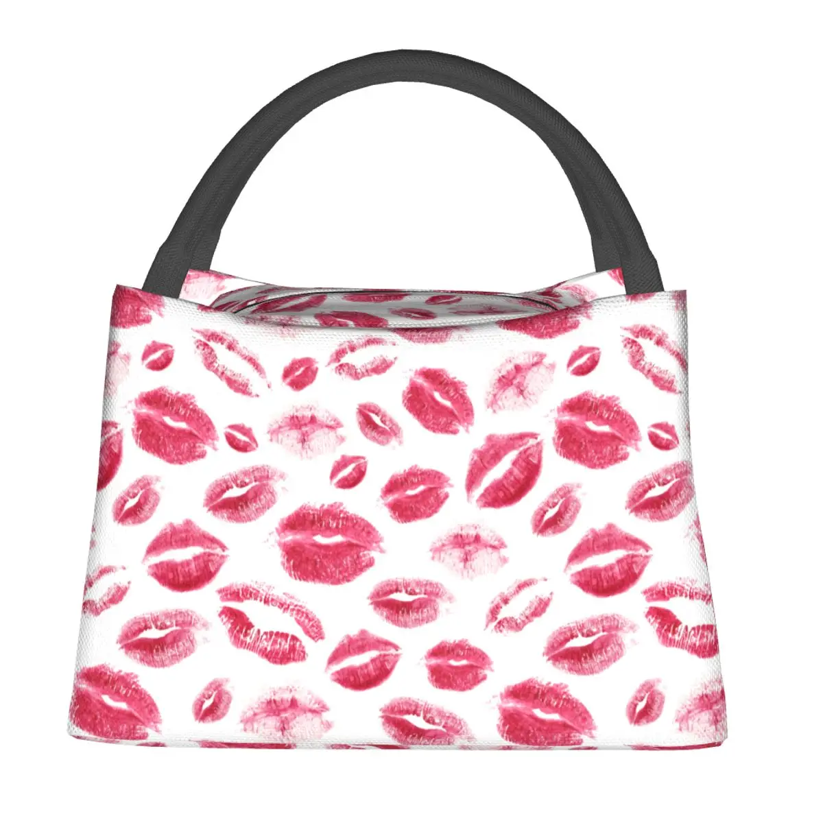 

Lips Print Lunch Bag Romantic Convenient Lunch Box Outdoor Picnic Designer Cooler Bag Casual Oxford Thermal Lunch Bags