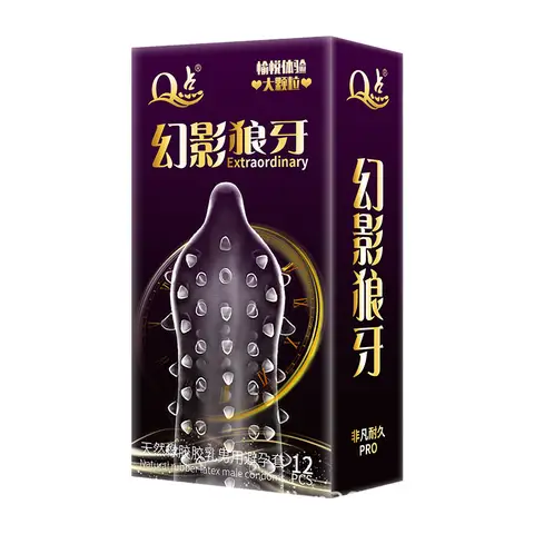 12pcs Men s Condomss With 9D Super Dotted Spikes sexx Toys For Men G Spot Vaginal Stimulation Peniss Sleeve Adult Supplies sexx Shop