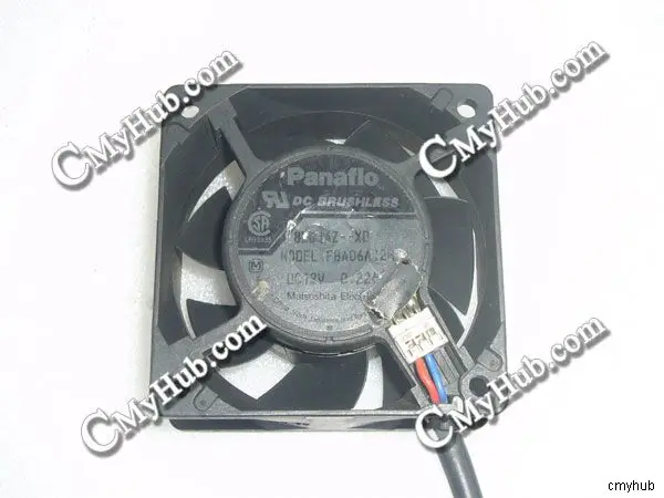 For Panaflo FBA06A12H DC12V 0.22A 6025 6CM 60mm 60x60x25mm 2pin 2Wire Cooling Fan FBA06A12H