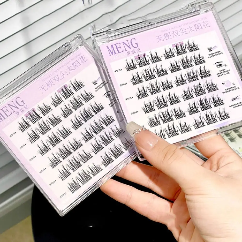 Extensión de pestañas autoadhesivas, grupos de maquillaje DIY, pestañas postizas sin pegamento, pestañas postizas reutilizables de larga duración, pestañas de injerto