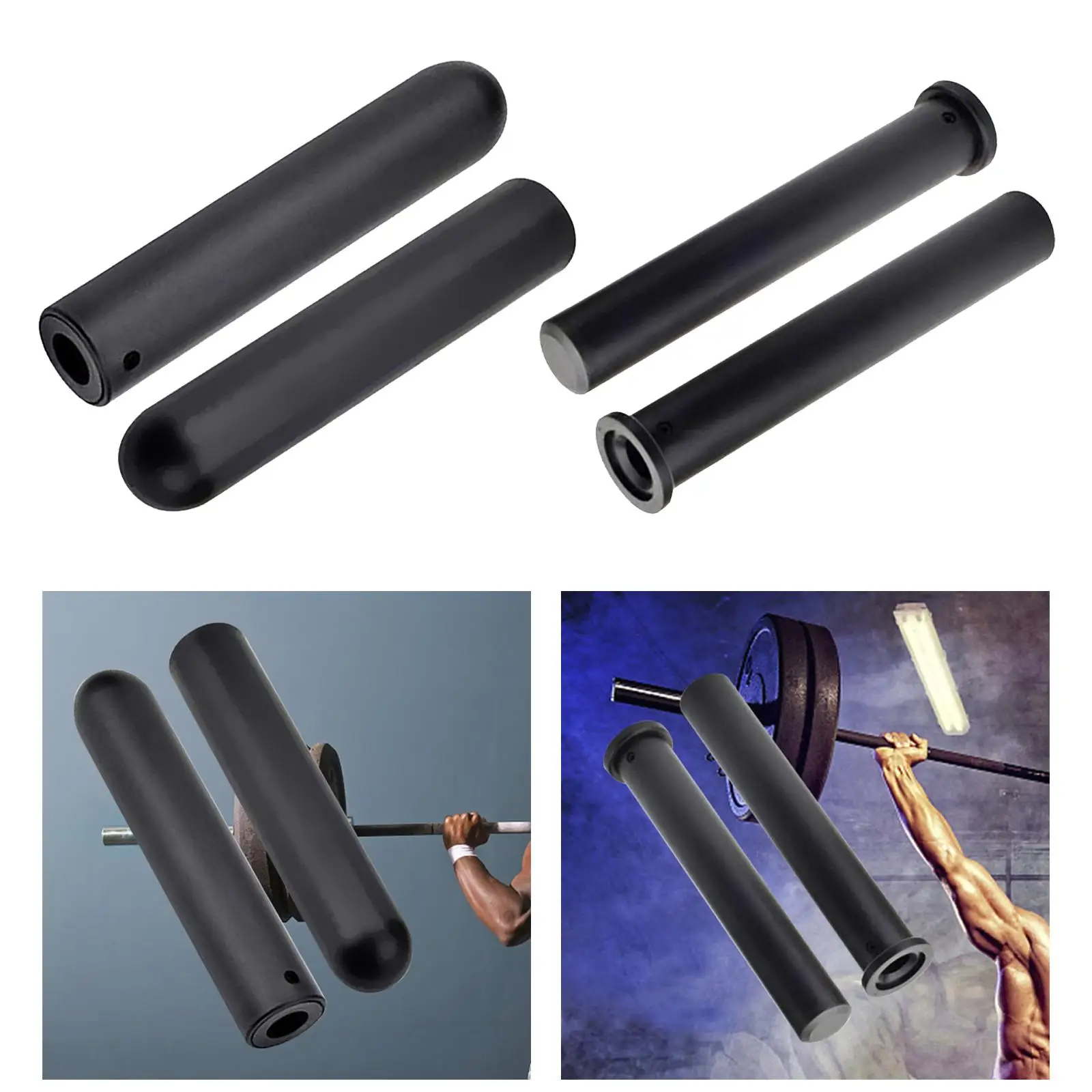 2 Pair Barbell Bar Adapter Sleeves Accessories Weightlifting for Women