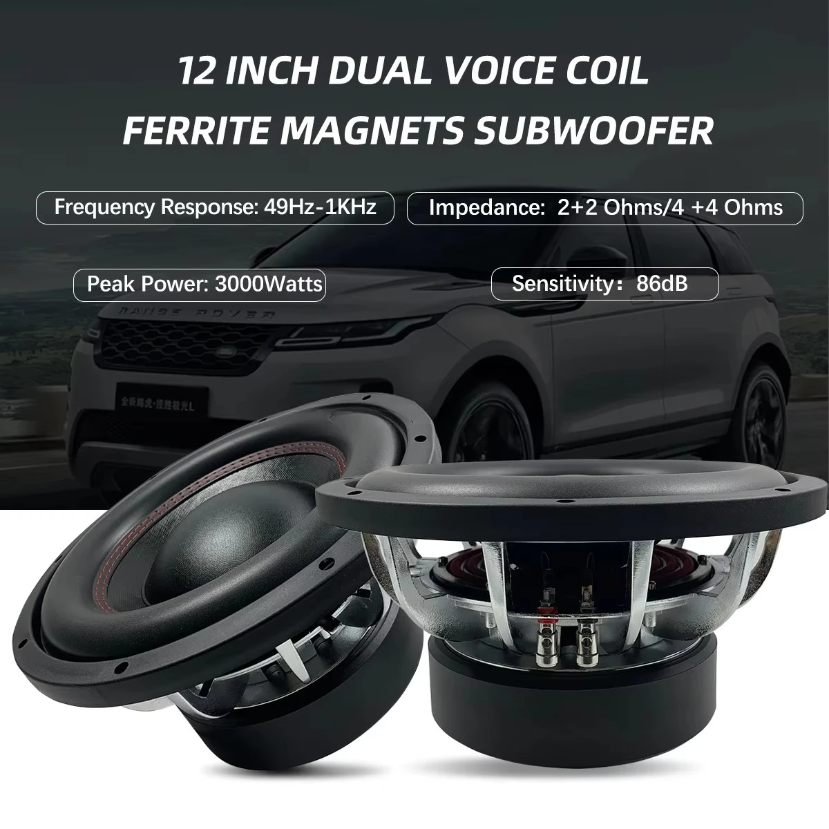 Woofer 12 Inch Hot Products 12 Inch Subwoofer Speaker 1500 Watts Car Speaker Dual Magnet 180mm Car Subwoofers Subwoofer 12 Inch