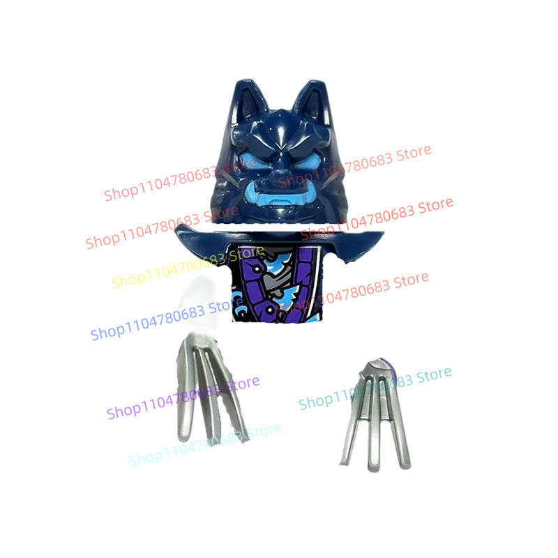 MOC اللبنات وولف كينج نينجا التجمع نموذج تمثال أنيمي عناصر التلفزيون لعبة رئيسية هدية عيد تحصيل