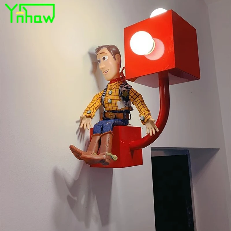 

Bauhaus Space Age Mid-Century Red Bedside Wall Lamp for Kids Room Bedroom Living Room Accent Wall Lighting