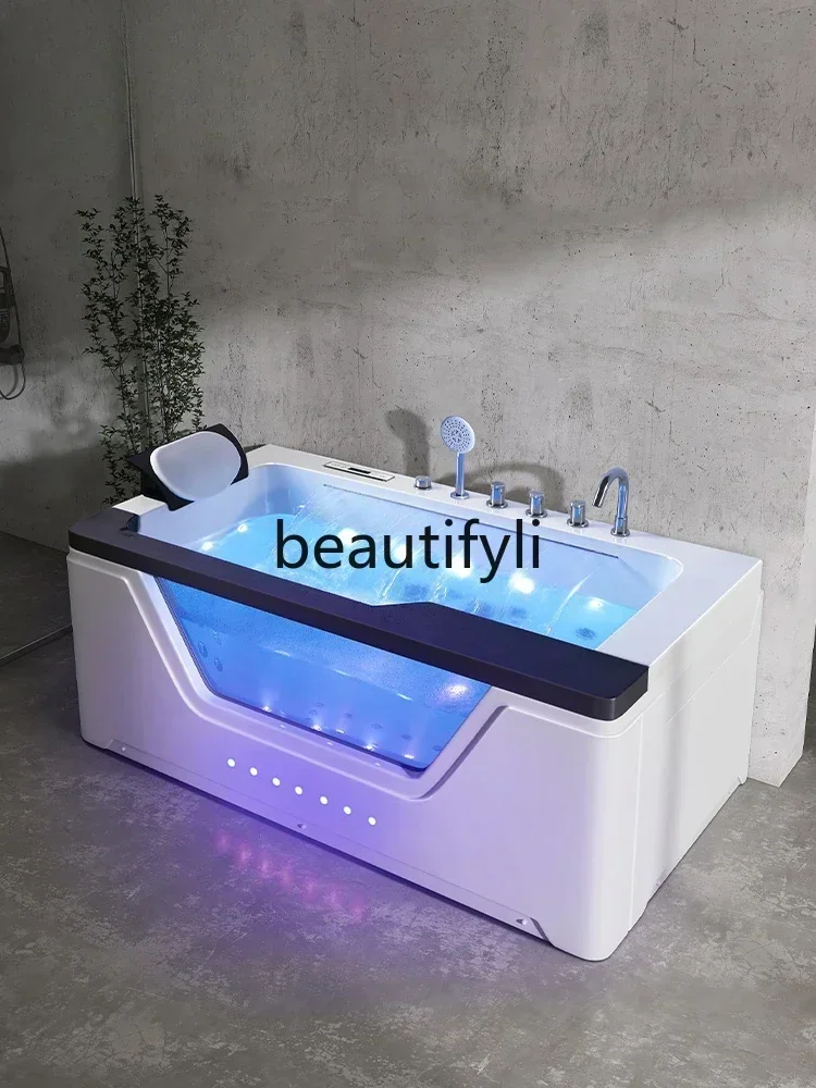 

Asmt14 New Arrivals ABathroom water curtain waterfall surf massage acrylic bathtub constant temperature heating 1.7 meters 209 b
