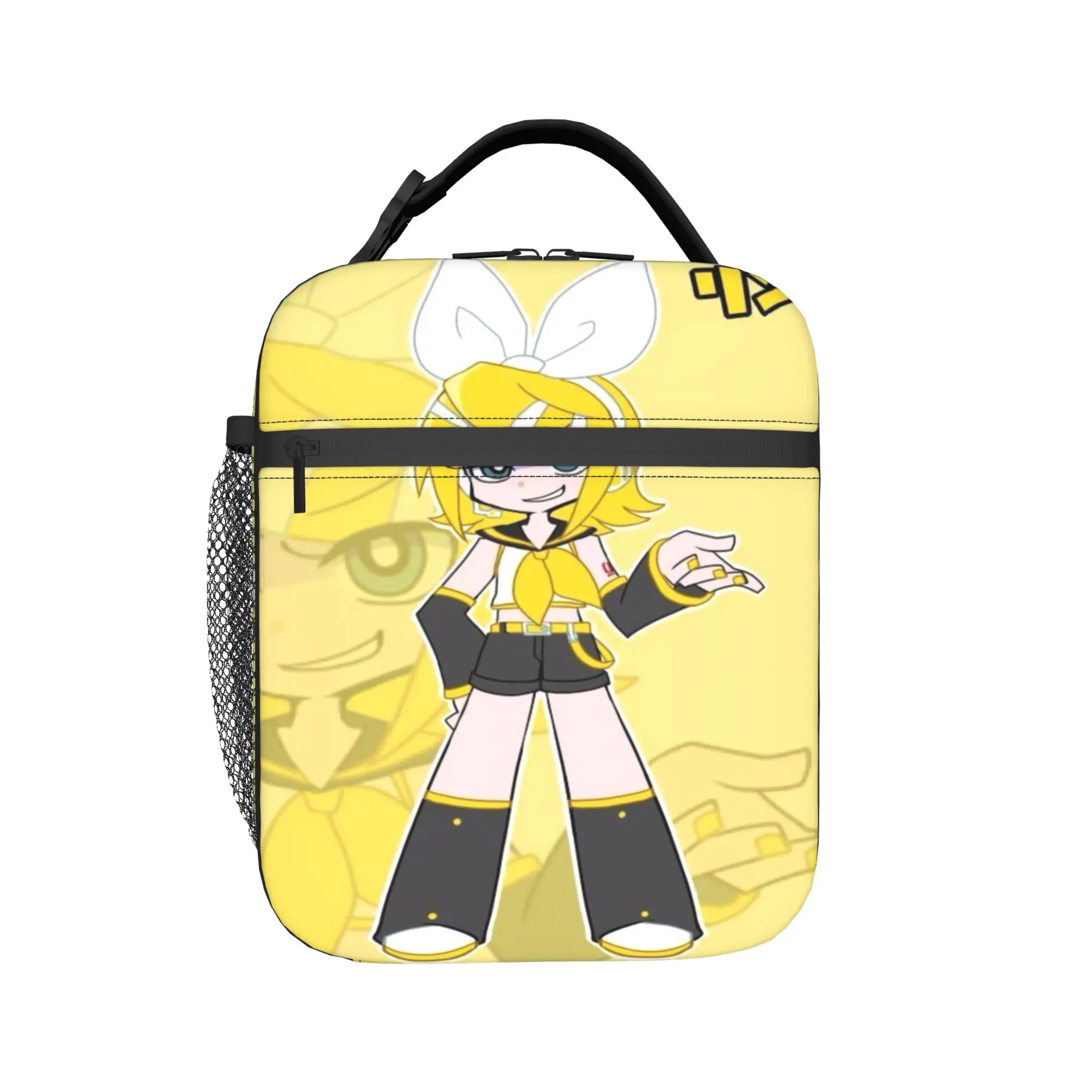 

Kagamine Rin Len Merch Insulated Lunch Bag For School Office Food Storage Bag Portable Cooler Thermal Lunch Box