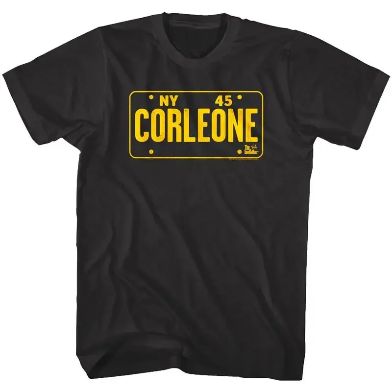 Godfather Corleone License Plate Men's T Shirt