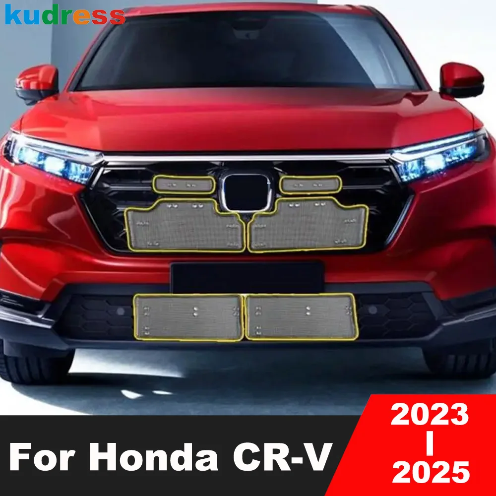 

Для Honda CRV CR-V 2023 2024 2025: Защитная сетка на переднюю решетку радиатора от насекомых и пыли, аксессуары