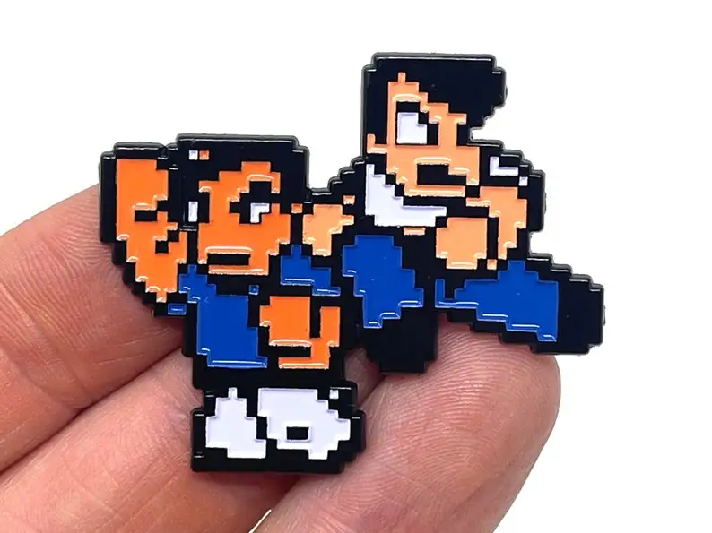 Alex and Ryan enamel pin