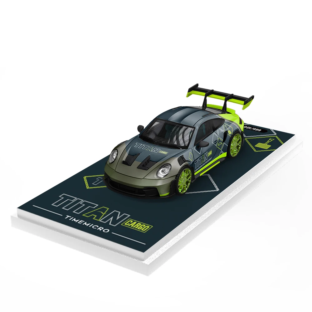 TimeMicro 1:64 992 GT3 RS-TITAN نموذج سبيكة طلاء الموضوع * متوفر