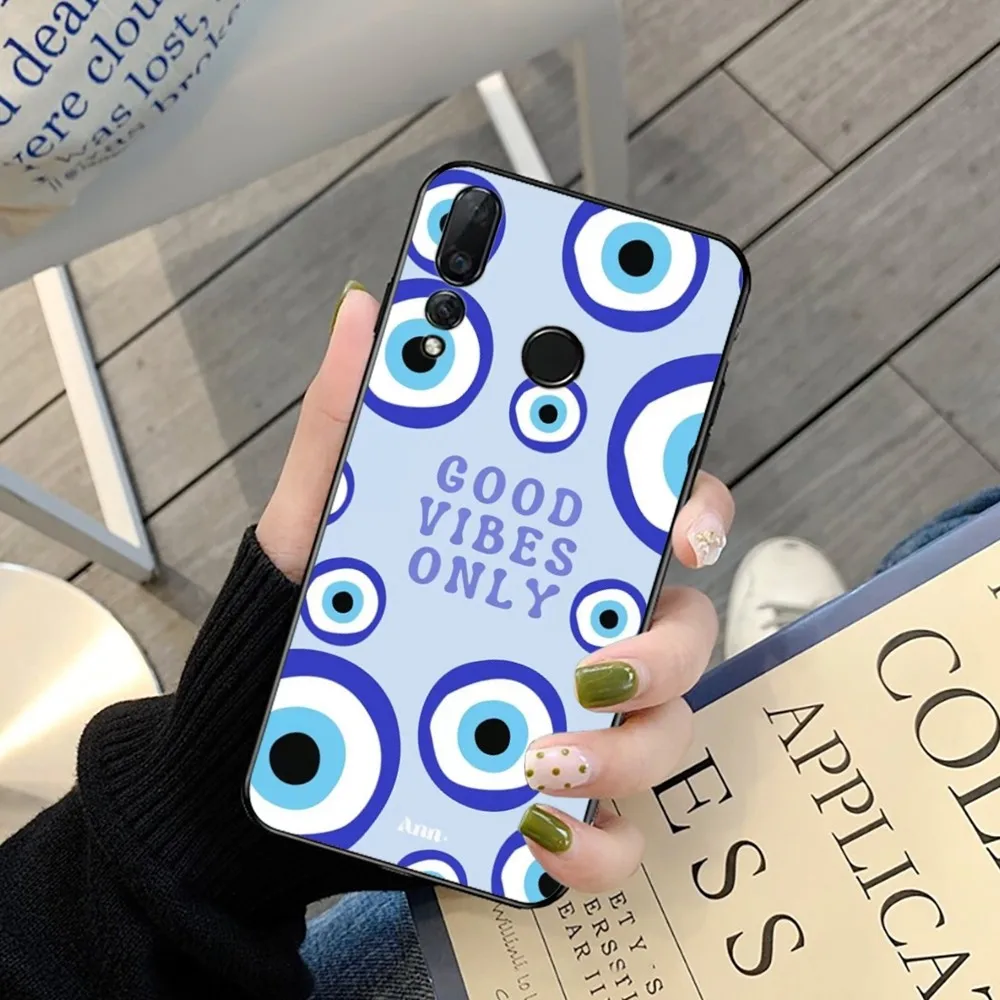 Evil Eye fashion Phone Case For Huawei Y9 6 7 5 Prime Enjoy 7s 7 8 plus 7a 9e 9plus 8E Lite Psmart Shell