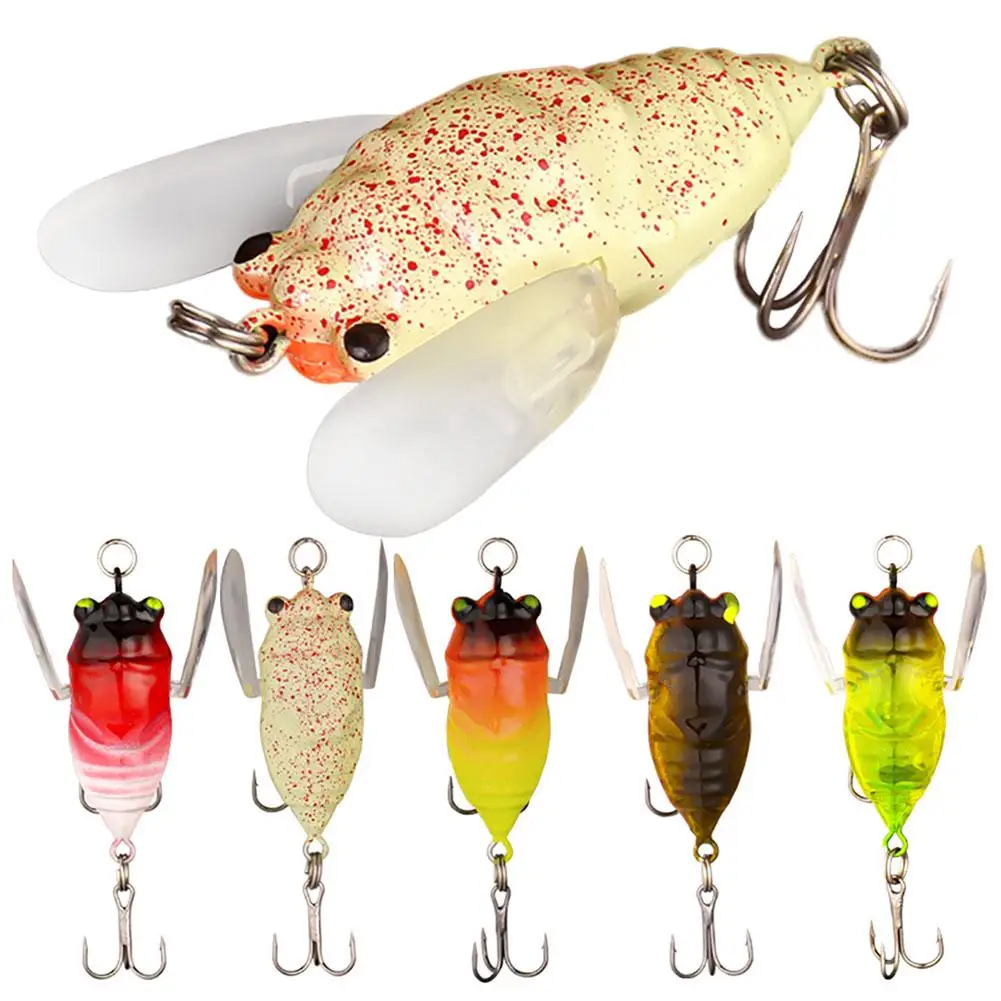 

Fishing Lure 6.5g 5cm Topwater Fishing Wobbler Bait Colorful Luminous Insect Artificial Hard Bait Swimbait Fishing Tackle