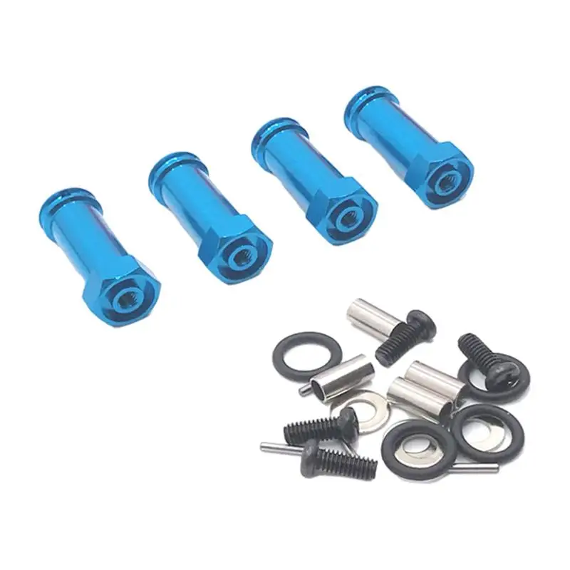 4 Pieces 12mm Alloy 1/12 RC Car Wheel Hex Hubs Drive Adapter, Stronger and Durable, Improve the Appearance