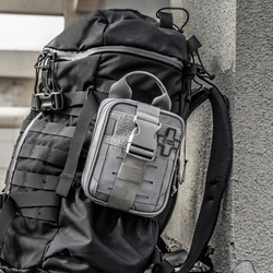 RHINO RESCUE EDC IFAK Survival Trauma Kit Molle Tactical Pouch With Metal Tourniquets,Bandage,Chest Seal For Camping Hiking Bag