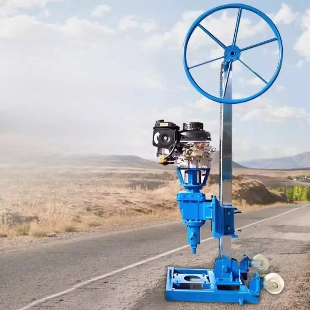 جهاز حفر الديزل العمودي بطول 30 مترًا، جهاز حفر صغير أساسي لاستكشاف أخذ العينات