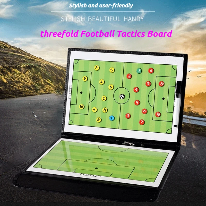 

54cm Foldable Magnetic Tactical Board For Football Coaches A4 Tactical Board Football Game Football Training Tactical Clipboard
