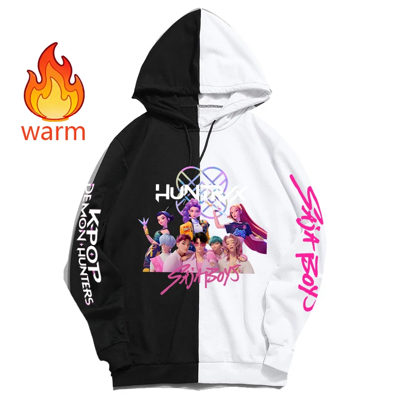 

Women Men's Cosplay 2000s Clothing 2yk Sweatshirts KPop Demon Hunters Multicolor Warm Hoodie Pullover Hoodie Long Sleeves