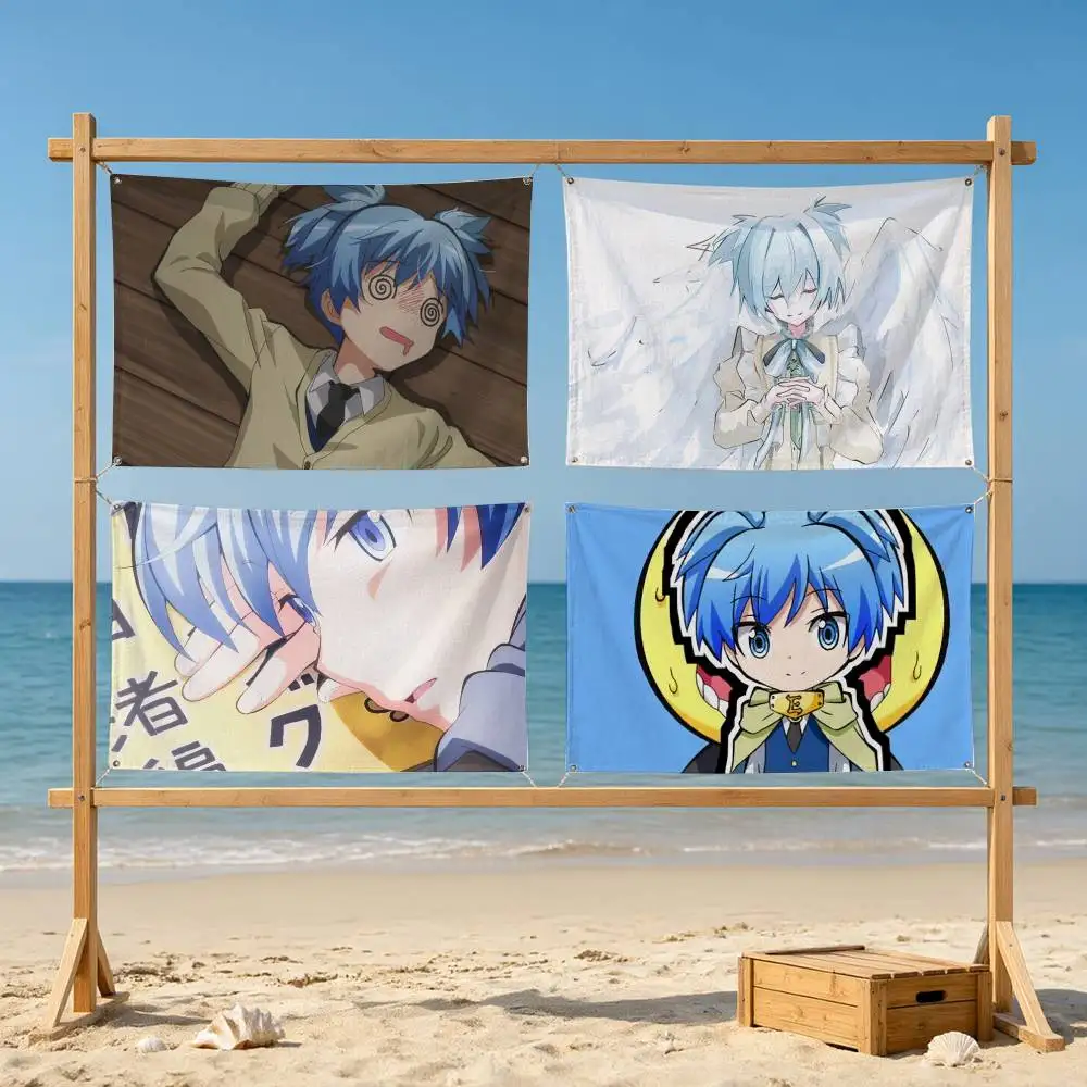 Assassination Classroom Nagisa Shiota  Flags Wall Hanging Tapestry Outdoor Garage Room Decorative flag Background Blanket