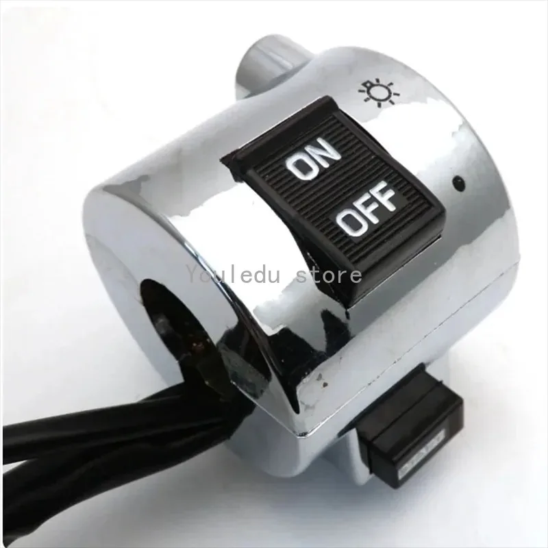 1 Pair Right and Left Side Chrome Plated Control Switch for GY6 Moped Retro Scooter 50cc 125cc 150cc