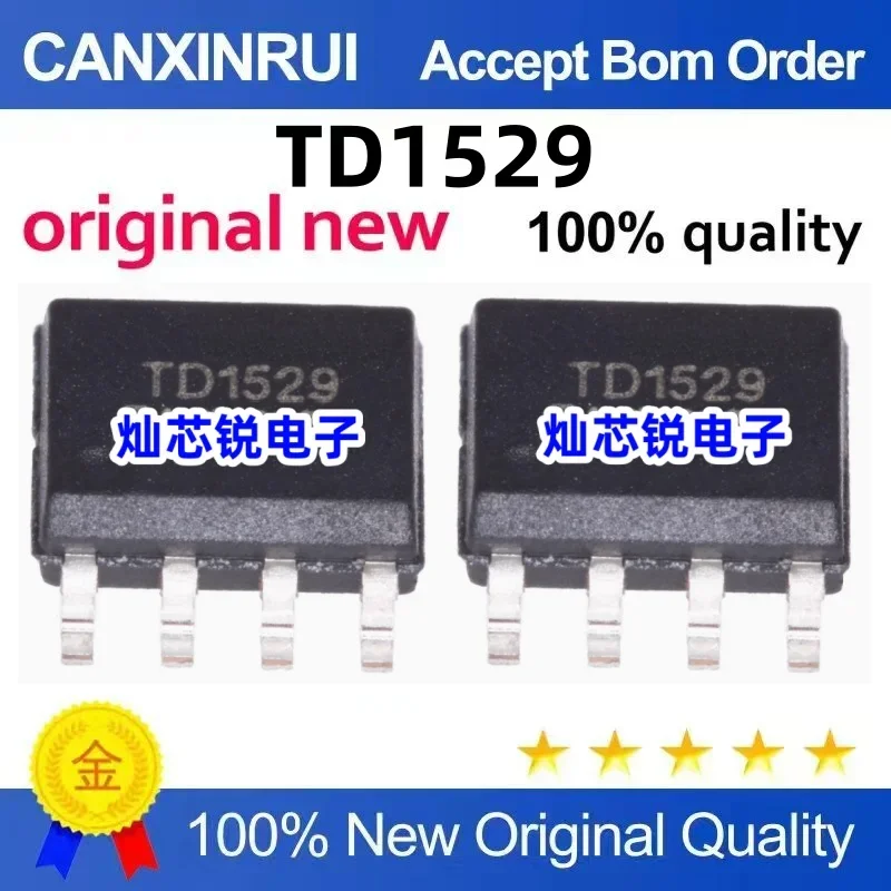 (5-100 pieces) New in stock TD1529 SOP-8 synchronous voltage regulator chip