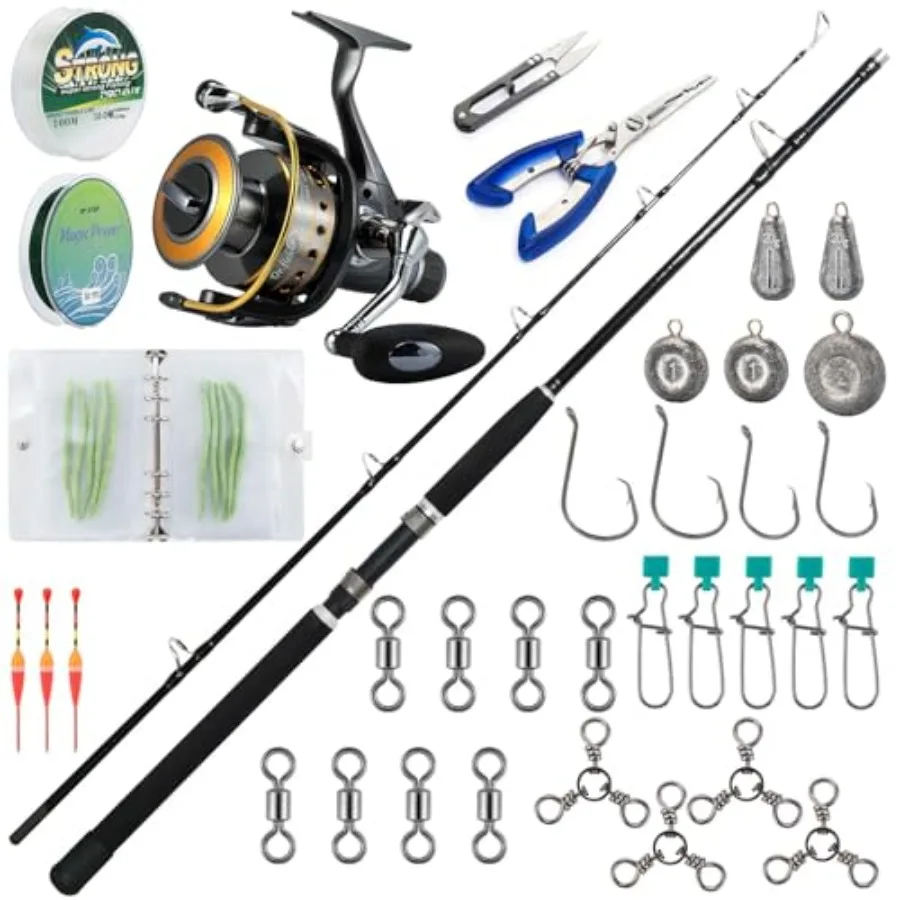 

7-футовая сверхмощная спиннинговая троллинговая удочка и катушка для ловли сома: идеальное рыболовное снаряжение, снасть для лодки, рыболовная приманка