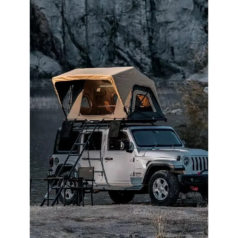 

Aluminum Pole Soft Insulated Rooftop Tent 4X4 Offroad, 2-3 Persons, Lightweight &