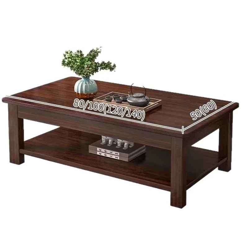 

Solid wood coffee table for home use, modern, simple, small-sized, multifunctional tea table for rent, simple low table for rent