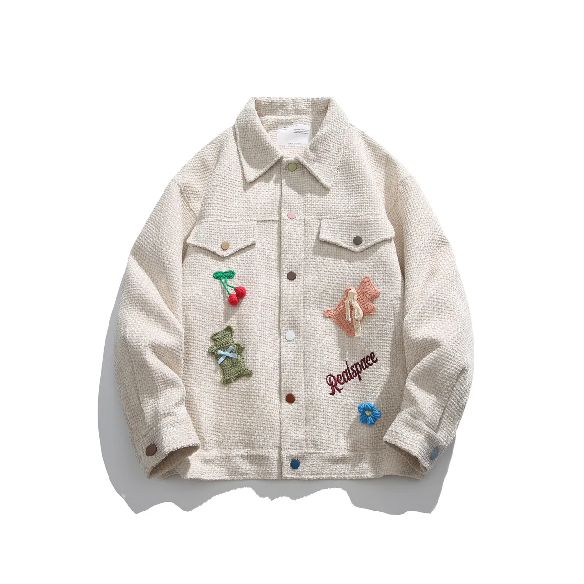 

High Luxury Loose Men's Jaet Street Sle Outerwear Couple's irt Autumn New Arrival Chinese Manufacturer Long Sve