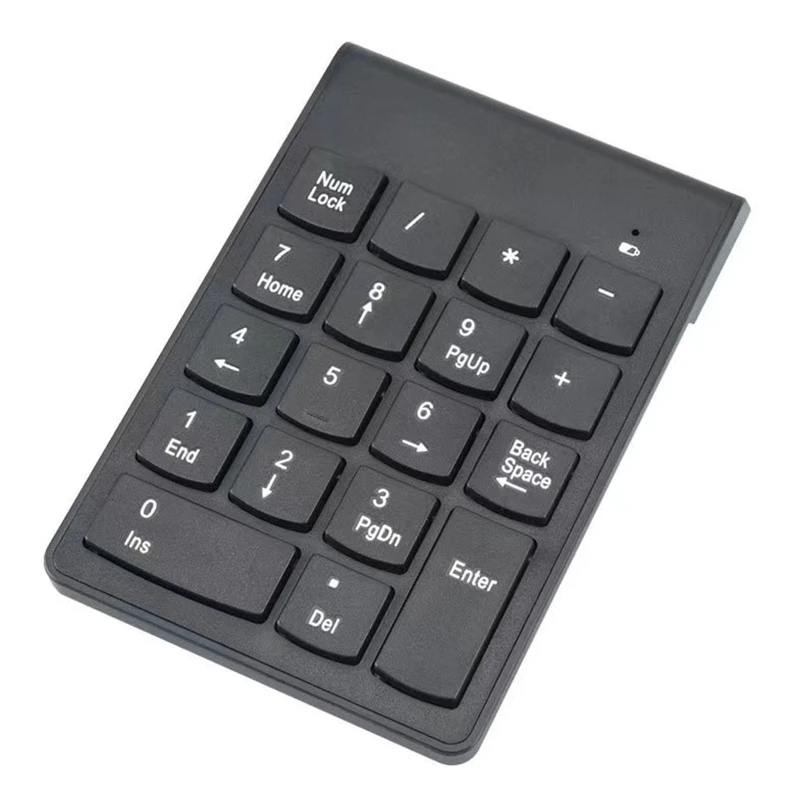 18 Keys Numpad 2.4G Wireless Numeric Keyboard Mini Keypad Mechanical Feel 18-key