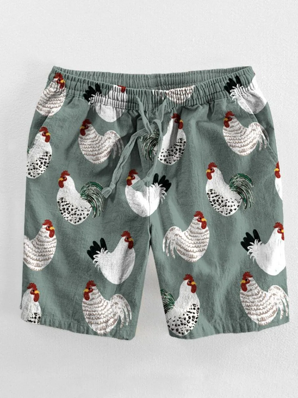 Birds Parrot Animals Urban Style Shorts Summer Cool Chic Cartoon Animal Beachwear Men Streetwear Unisex Couple Casual Clothing