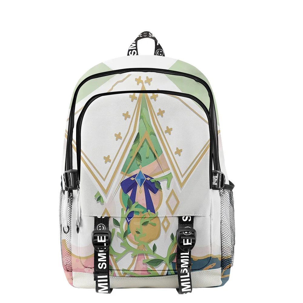 

Hololive VTuber Ceres Fauna Anime Zipper Backpack School Bag Unique Daypack Traval Bag Oxford Cloth