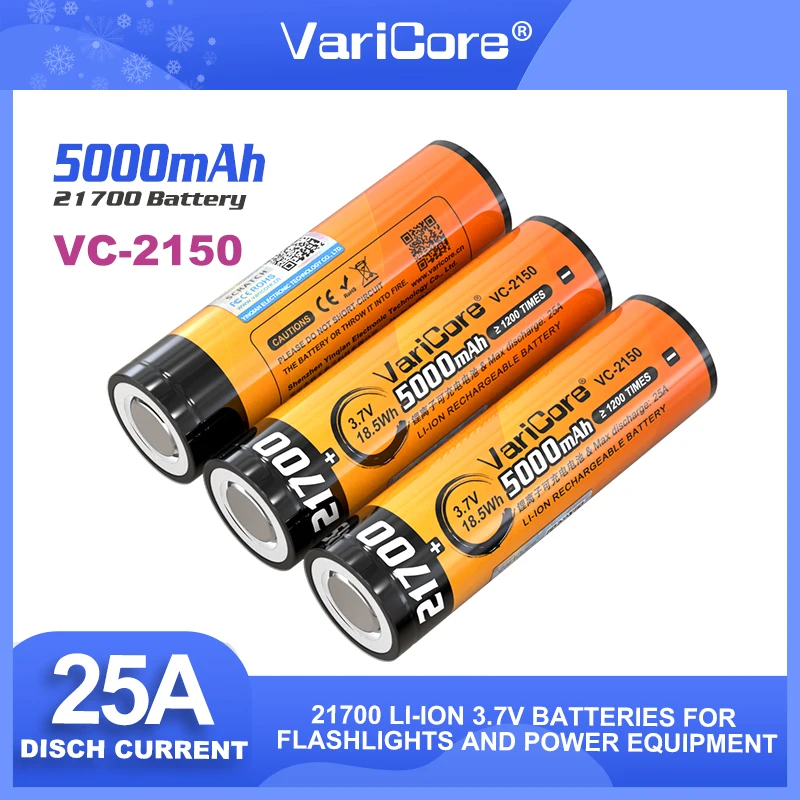 LiitoKala Lii-48S 3.7V 4800MAh 21700 Lý-Lon Sạc 9.6A Điện 2C Tỷ Lệ Xả Ternary Pin Lithium