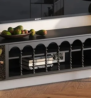 

solid wood TV cabinet household living room new storage and storage integrated wall decoration floor side cabinet
