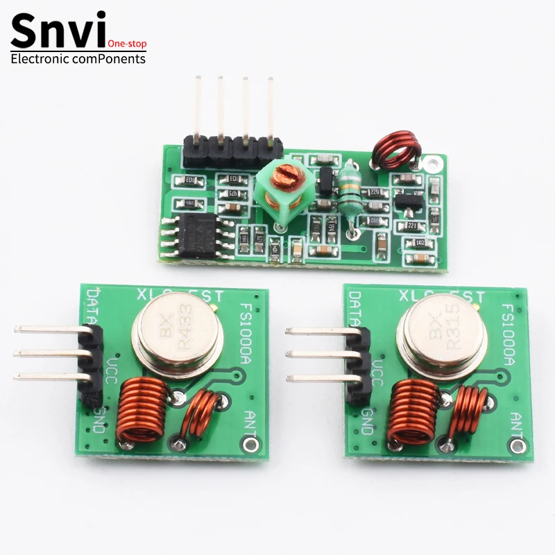 433Mhz 315MHZ RF Wireless Transmitter Module and Receiver Kit DC 5V 315 433 Mhz Wireless Module Diy Electronic Kit