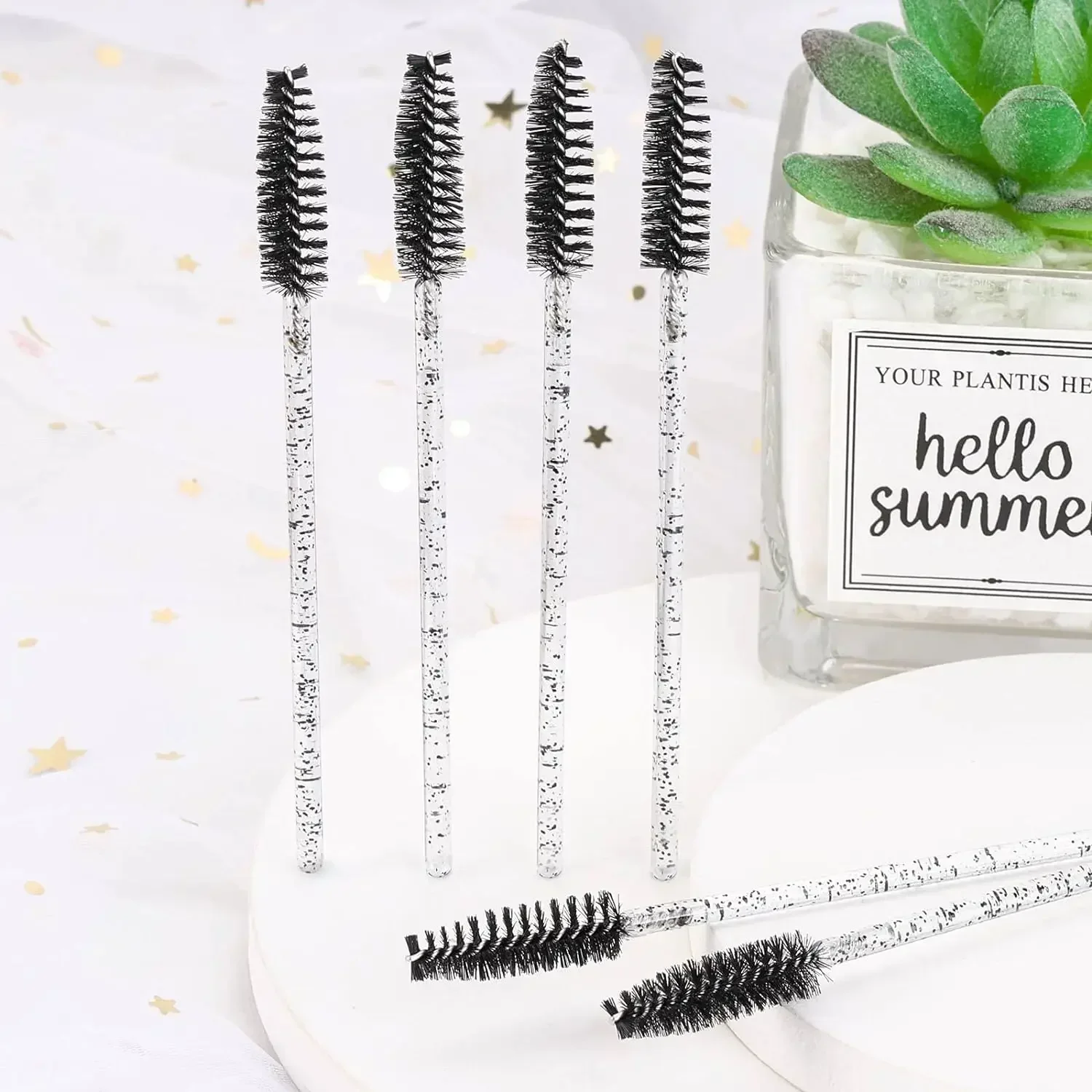 Großhandel 100/500/1000 stücke Spulen für Augenbrauen Schönheit Werkzeuge Wimpern Verlängerung Bunte Einweg Mascara Zauberstäbe Wimpern Pinsel – Detail 7