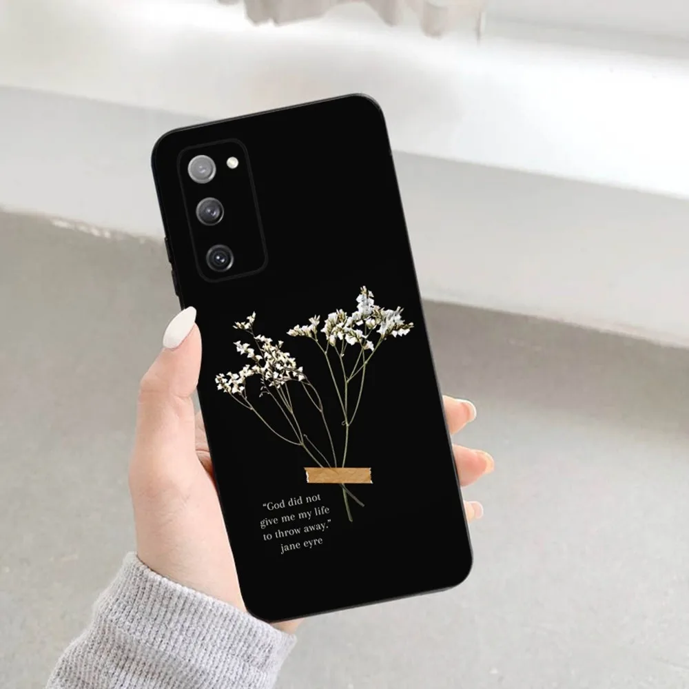 Jane Eyre Phone Case For Samsung S23,22,21FE 20,10lite 9,8,5plus 6,7edge Note20,20ultra Black Silicone