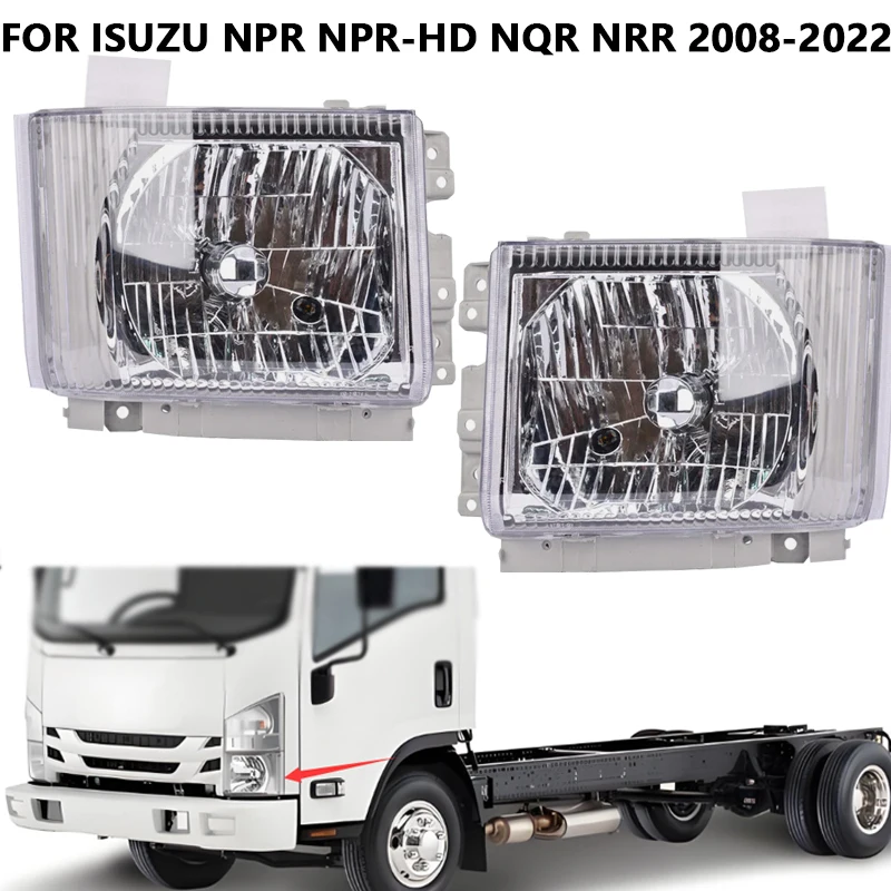 Car Headlight Fog Lamp For ISUZU NPR NPR-HD NQR NRR 2008-2022 For GMC W4500 W4000 Truck 2008-2010 Headlamps Turn Signal light