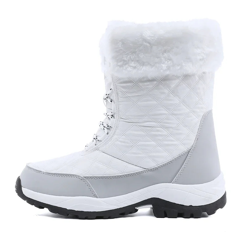 

Snow Boots for Women Fashion Cashmere Warm Women's Boot High Top Winterproof O Utdoor Cotton Shoes Platform Boots Hiking Boots