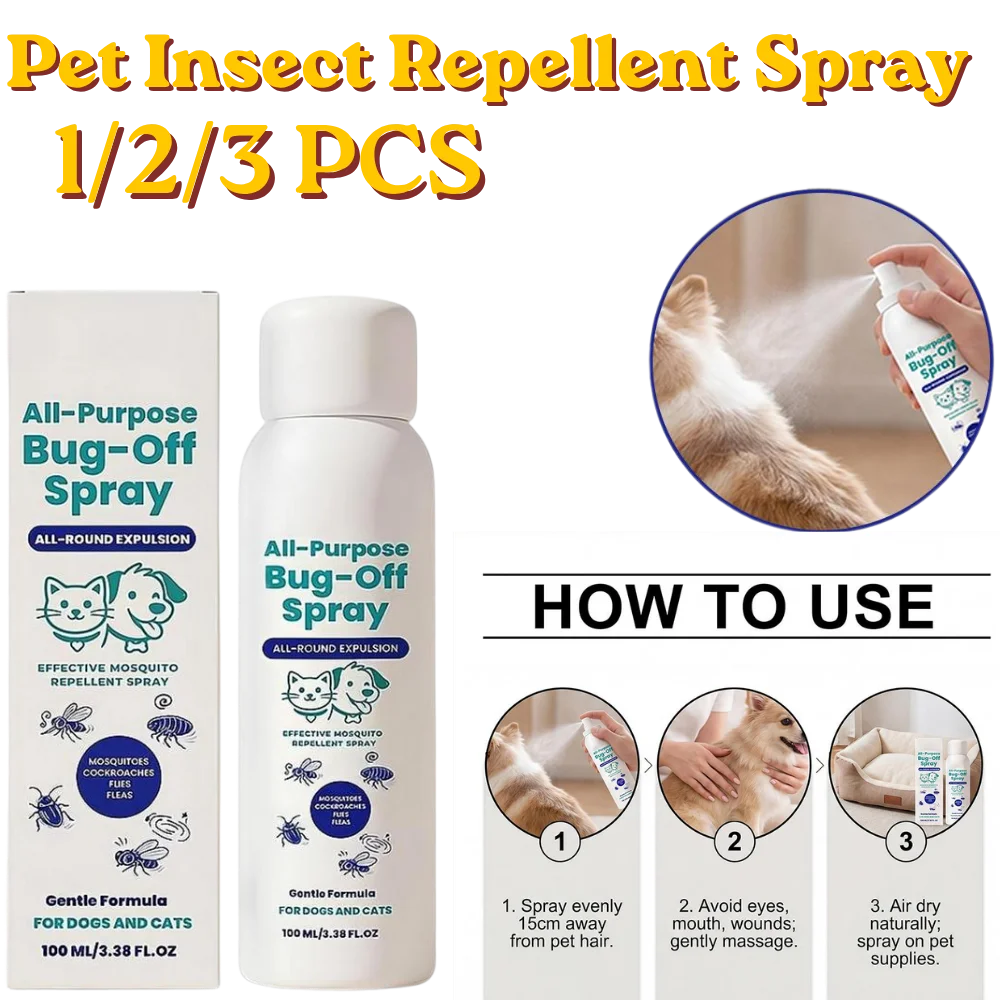 Pet Flea and Tinder Pet Insect Repellent Spray Mild Safe Effectively Repel Mosquito Ticks Fleas Protection Spray For Dogs Cats
