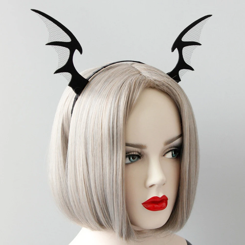 

Horn Headband Halloween Headbands Cosplay Headdress Costume Hair Hoops 's Festival Wear Clasp Wing